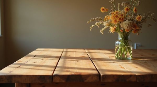 La table en bois massif : mélange de durabilité et d'esthétique