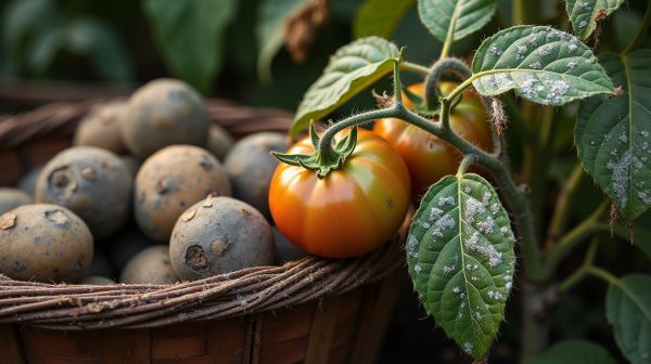 Les dégâts causés par phytophthora infestans sur les tomates et pommes de terre