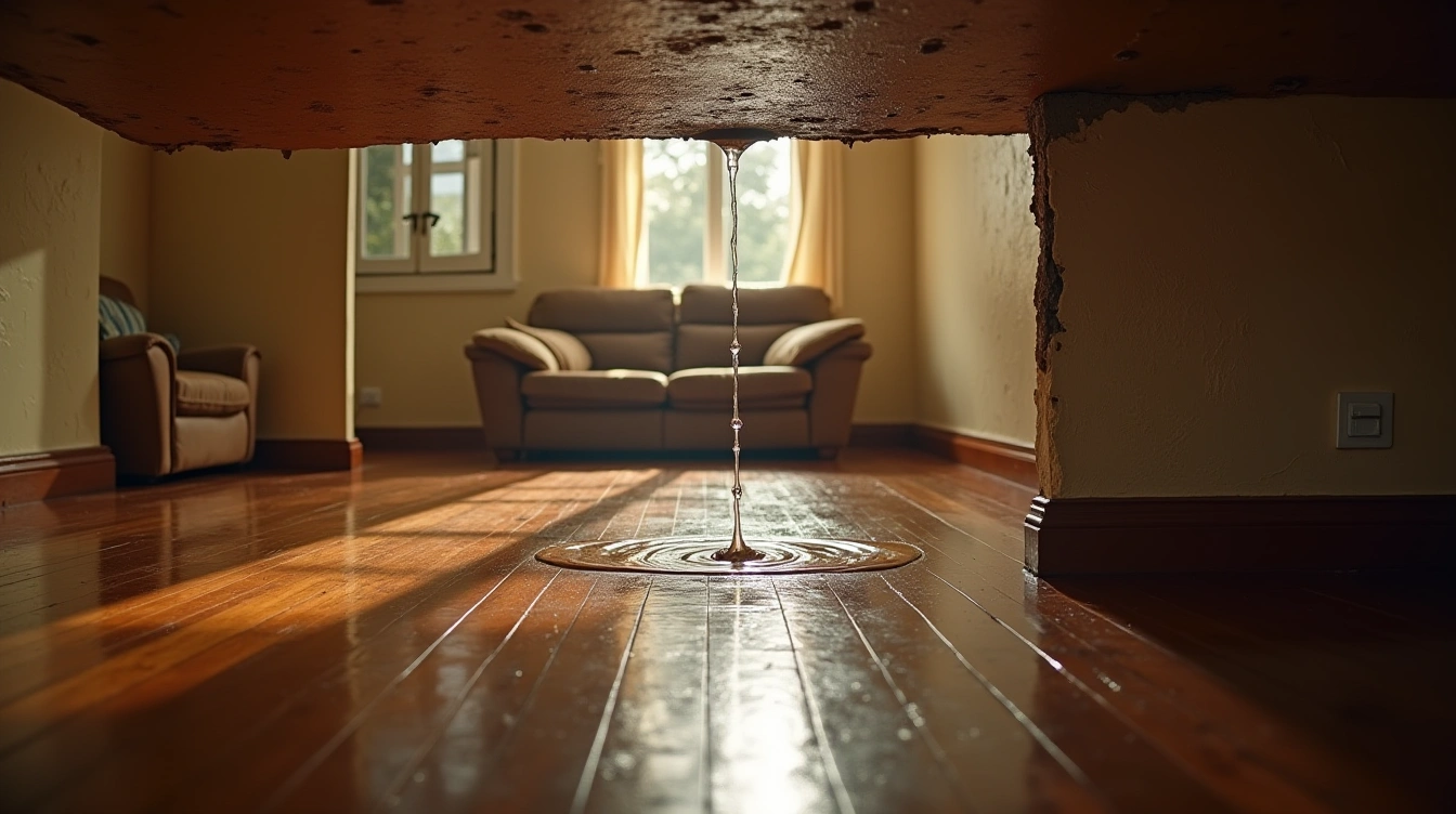 Trouver l'origine de la fuite d’eau plafond et prévenir les bons interlocuteurs